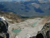 View down to Tupper Glacier