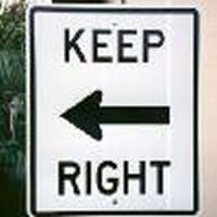 Keep Right, Points Left