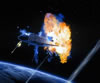 Space Shuttle Columbia Exploding